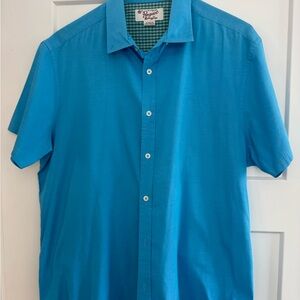 Ben Sherman Men's Blue Short Sleeve Shirt